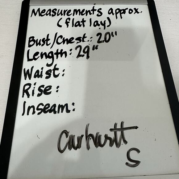 Carhartt Shirt Men Small Loose Fit Midweight Blue Chambray Long Sleeve Workwear - Picture 8 of 8